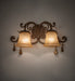 Meyda Tiffany - 120185 - Two Light Wall Sconce - Christiana - Pompeii Gold