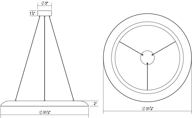 Sonneman - 2872.18 - LED Pendant - Torus - Dove Gray