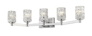 Z-Lite - 1931-5V-CH - Five Light Vanity - Aubrey - Chrome