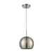 ELK Home - D4325 - One Light Mini Pendant - Salt Rim - Brushed Nickel