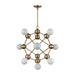 ELK Home - D4344 - Ten Light Chandelier - Satin Brass