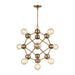 ELK Home - D4344 - Ten Light Chandelier - Satin Brass