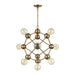 ELK Home - D4344 - Ten Light Chandelier - Satin Brass