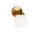 Matteo Lighting - W74001AG - One Light Wall Sconce - Reya - Aged Gold Brass