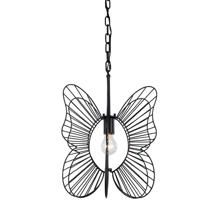 Varaluz - 330P01BL - One Light Mini Pendant - Monarch - Black