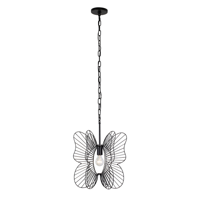 Varaluz - 330P01BL - One Light Mini Pendant - Monarch - Black