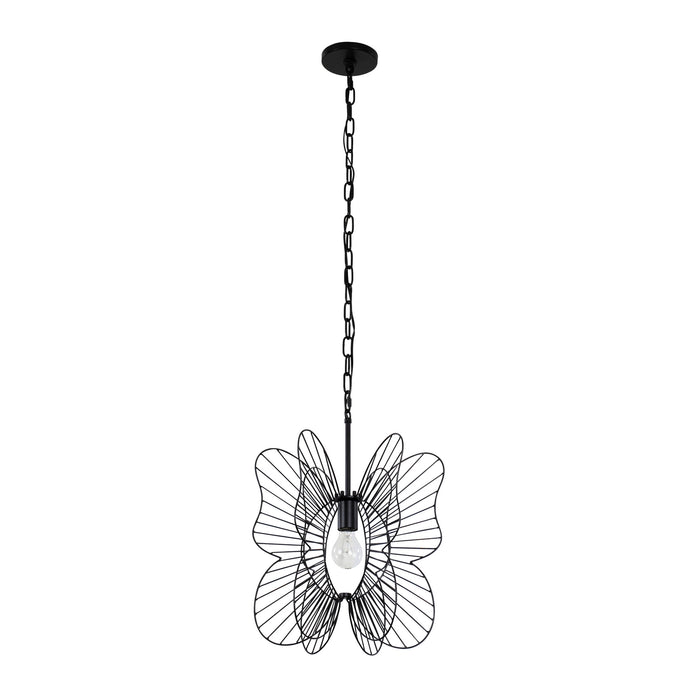 Varaluz - 330P01BL - One Light Mini Pendant - Monarch - Black