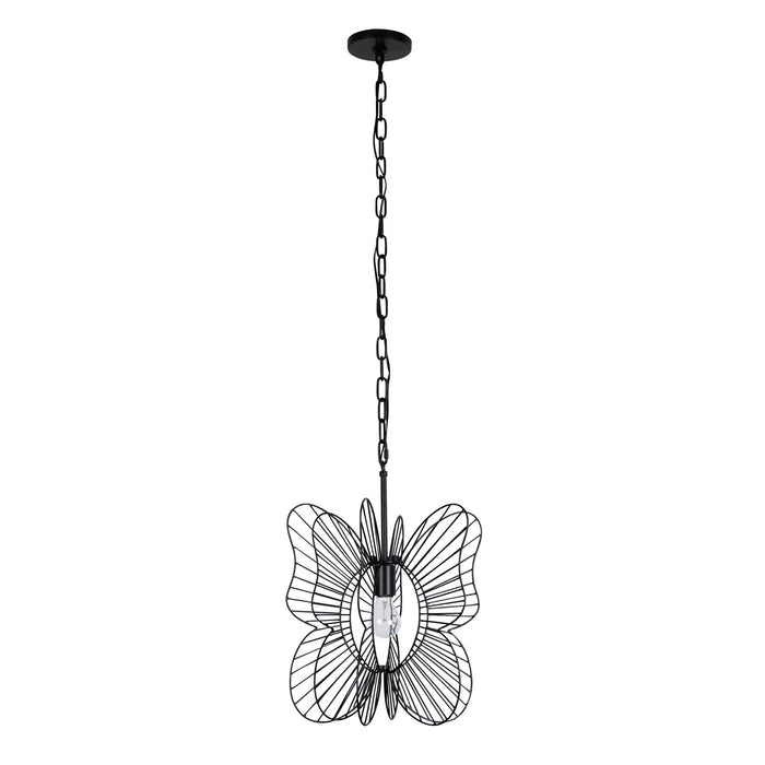 Varaluz - 330P01BL - One Light Mini Pendant - Monarch - Black