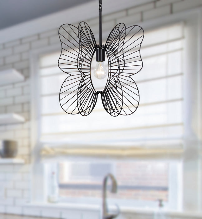 Varaluz - 330P01BL - One Light Mini Pendant - Monarch - Black