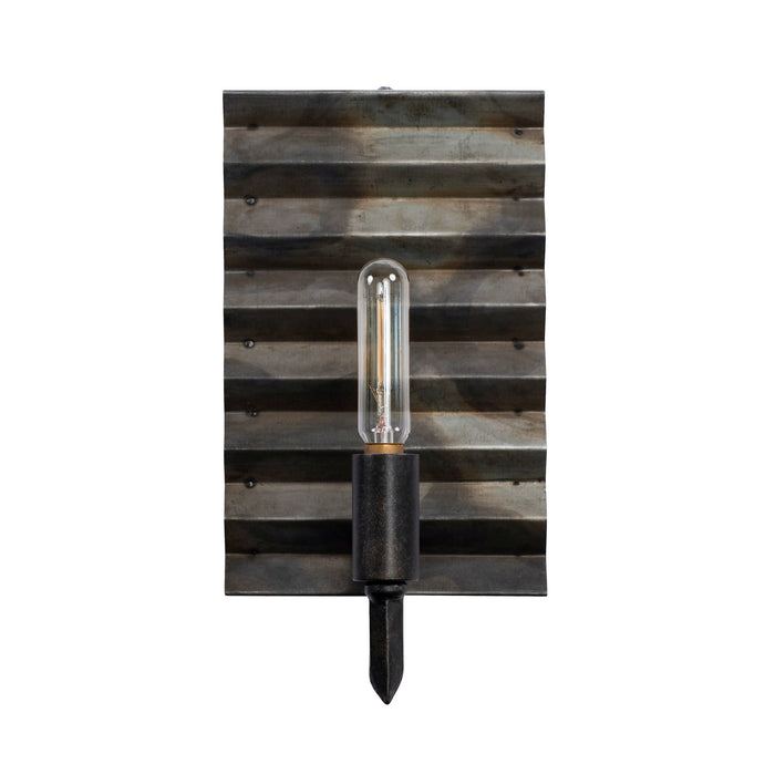 Varaluz - 337W01 - One Light Wall Sconce - Flynne - Artistic Fired Steel