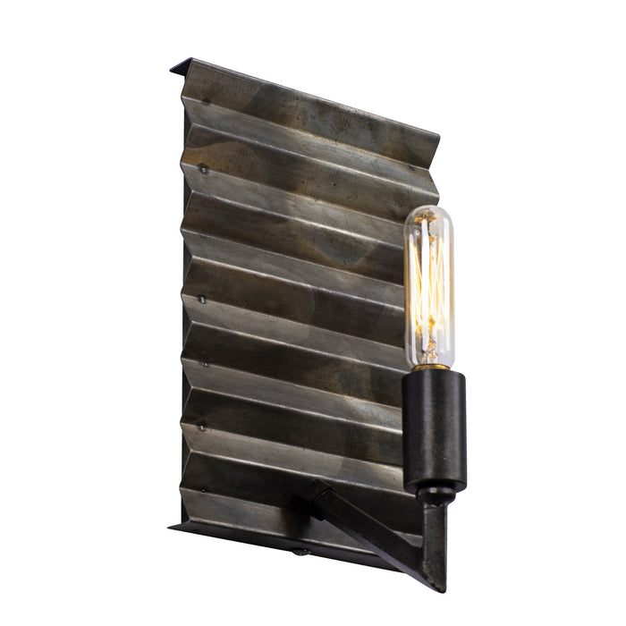 Varaluz - 337W01 - One Light Wall Sconce - Flynne - Artistic Fired Steel