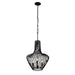 Varaluz - 339P03ABL - Three Light Pendant - Elsa - Black