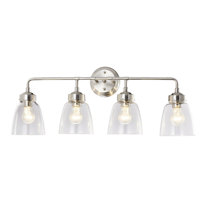 Varaluz - 341B04SN - Four Light Bath - Helena - Satin Nickel