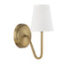 Meridian - M90054NB - One Light Wall Sconce - Mscon - Natural Brass