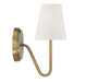 Meridian - M90054NB - One Light Wall Sconce - Mscon - Natural Brass