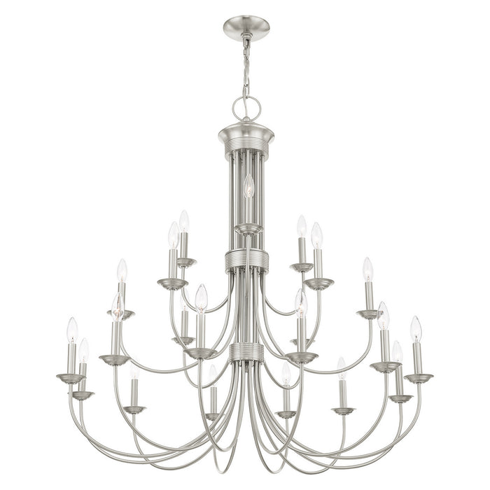 Livex Lighting - 42688-91 - 21 Light Chandelier - Estate - Brushed Nickel