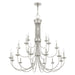 Livex Lighting - 42688-91 - 21 Light Chandelier - Estate - Brushed Nickel