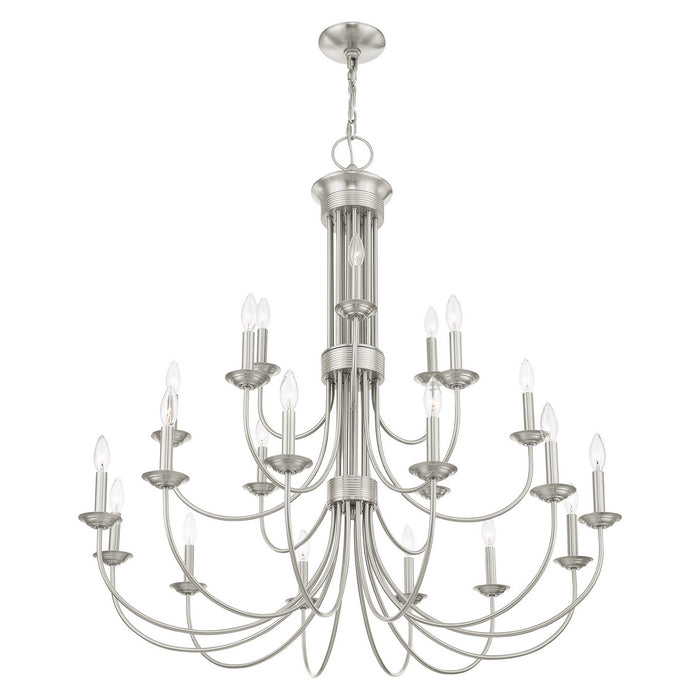 Livex Lighting - 42688-91 - 21 Light Chandelier - Estate - Brushed Nickel