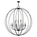 Livex Lighting - 46690-04 - 15 Light Chandelier - Milania - Black w/ Brushed Nickels