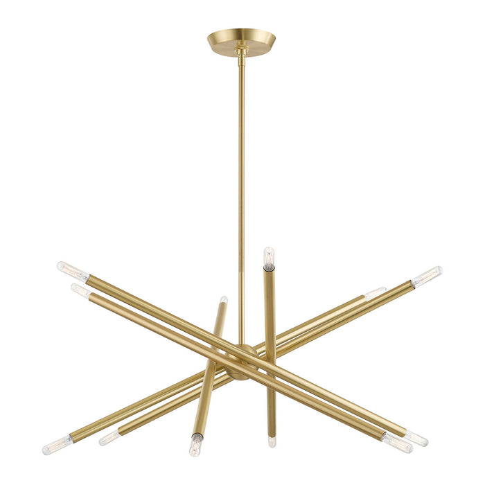 Livex Lighting - 46776-12 - 12 Light Chandelier - Soho - Satin Brass