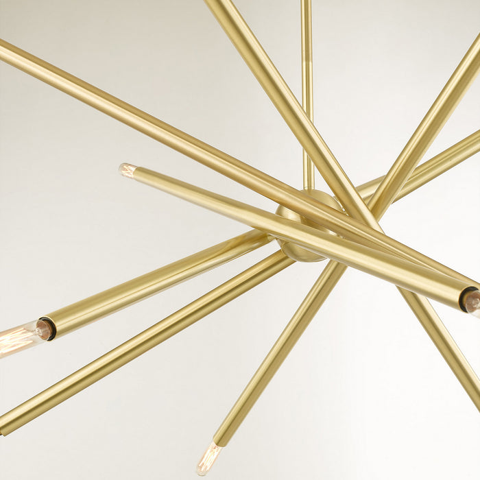 Livex Lighting - 46776-12 - 12 Light Chandelier - Soho - Satin Brass