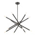 Livex Lighting - 46776-76 - 12 Light Chandelier - Soho - Scandinavian Gray w/ Brushed Nickels