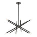 Livex Lighting - 46776-76 - 12 Light Chandelier - Soho - Scandinavian Gray w/ Brushed Nickels