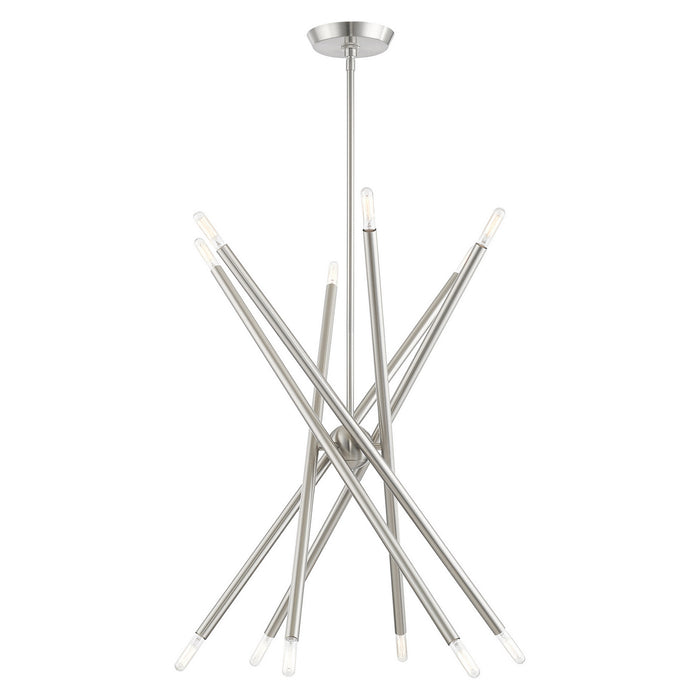 Livex Lighting - 46776-91 - 12 Light Chandelier - Soho - Brushed Nickel