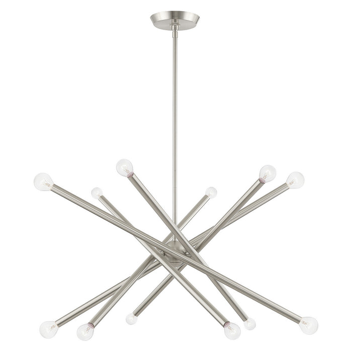 Livex Lighting - 46776-91 - 12 Light Chandelier - Soho - Brushed Nickel