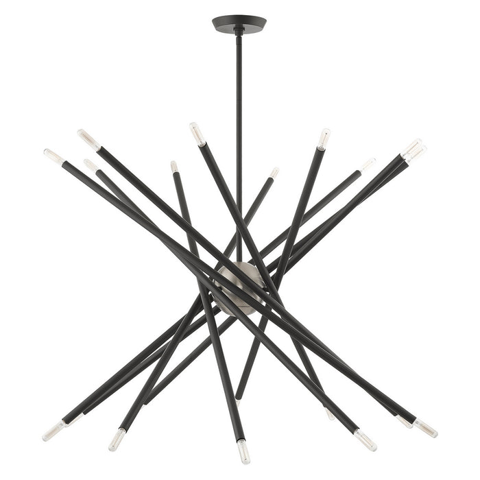 Livex Lighting - 46779-76 - 20 Light Chandelier - Soho - Scandinavian Gray w/ Brushed Nickels
