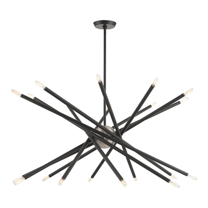Livex Lighting - 46779-76 - 20 Light Chandelier - Soho - Scandinavian Gray w/ Brushed Nickels