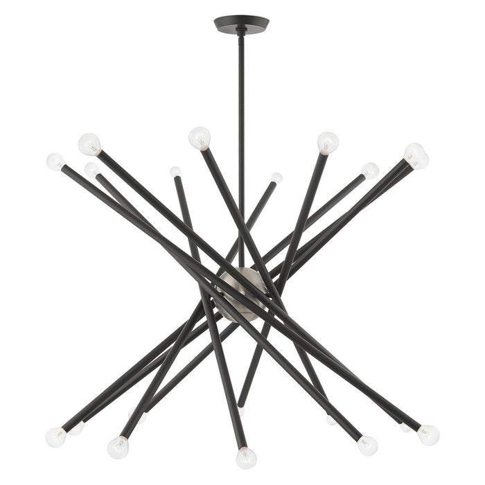 Livex Lighting - 46779-76 - 20 Light Chandelier - Soho - Scandinavian Gray w/ Brushed Nickels