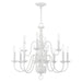 Livex Lighting - 5012-03 - 12 Light Chandelier - Williamsburg - White