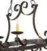 Meyda Tiffany - 188401 - Eight Light Pot Rack - Laramie - Antique Pewter