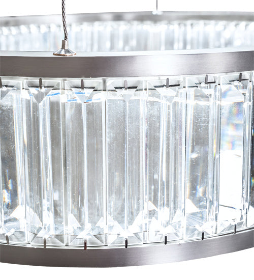 Meyda Tiffany - 222267 - LED Pendant - Beckam - Stainless Steel,Crystal