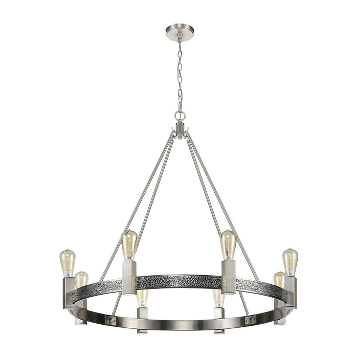 ELK Home - D4619 - Eight Light Chandelier - Impression - Silver