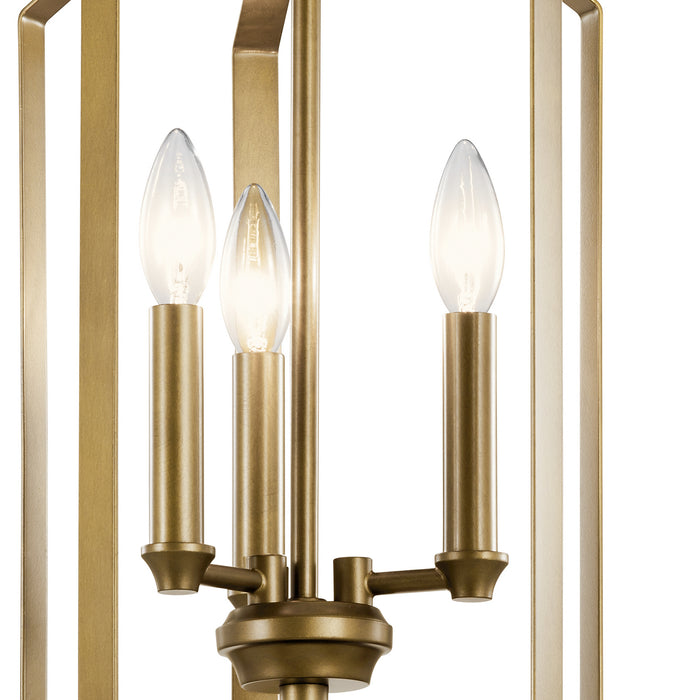 Kichler - 42499NBR - Three Light Pendant - Morrigan - Natural Brass