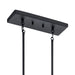 Kichler - 43995BK - Five Light Linear Chandelier - Crosby - Black