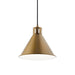 Kichler - 52176NBR - One Light Pendant - Zailey - Natural Brass