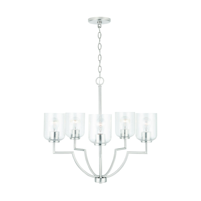 Capital Lighting - 439351BN-500 - Five Light Chandelier - Carter - Brushed Nickel