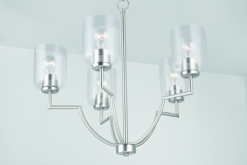 Capital Lighting - 439351BN-500 - Five Light Chandelier - Carter - Brushed Nickel