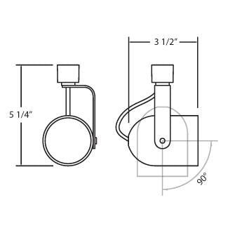 Eurofase - 23406-018 - Track Head - White