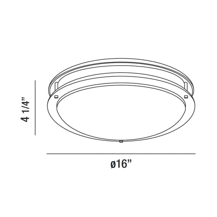 Eurofase - 30125-35-018 - LED Flush Mount - Warden - Satin Nickel