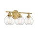 Savoy House - 8-4050-3-322 - Three Light Bath Bar - Carson - Warm Brass