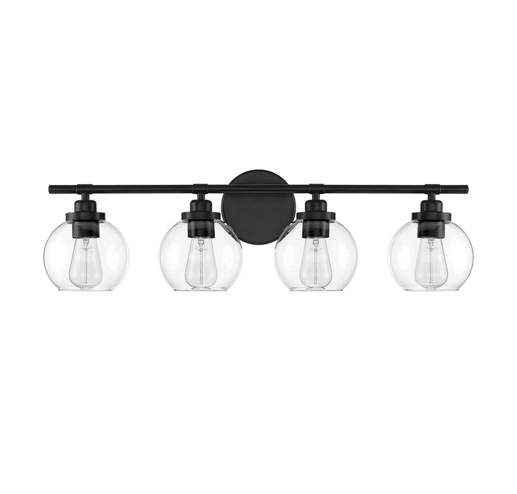 Savoy House - 8-4050-4-BK - Four Light Bath Bar - Carson - Matte Black