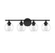 Savoy House - 8-4050-4-BK - Four Light Bath Bar - Carson - Matte Black