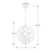 Crystorama - 504-MT - Four Light Chandelier - Broche - Matte White