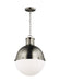 Visual Comfort Studio - 6577101-965 - One Light Pendant - Hanks - Antique Brushed Nickel