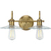 Progress Lighting - P300287-163 - Two Light Bath - Fayette - Vintage Brass