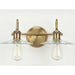 Progress Lighting - P300287-163 - Two Light Bath - Fayette - Vintage Brass